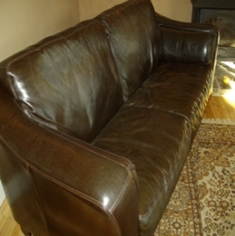 bubble in leather