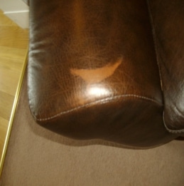 Cleaned and colour come off