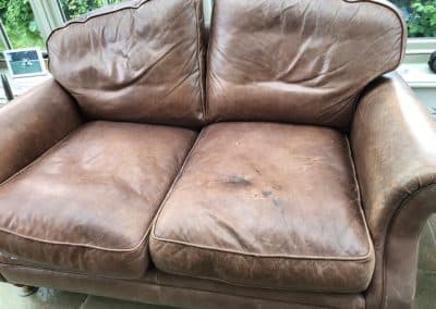 leather sofa dyeing