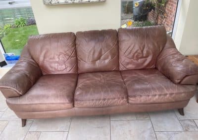 leather sofa dyeing